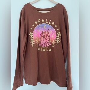 Girls Fall Vibes Top- NWOT
